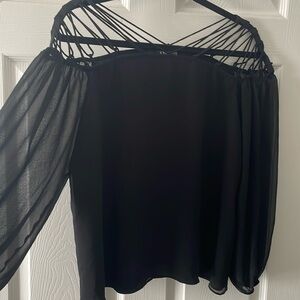 Size L Black Express Strappy Top